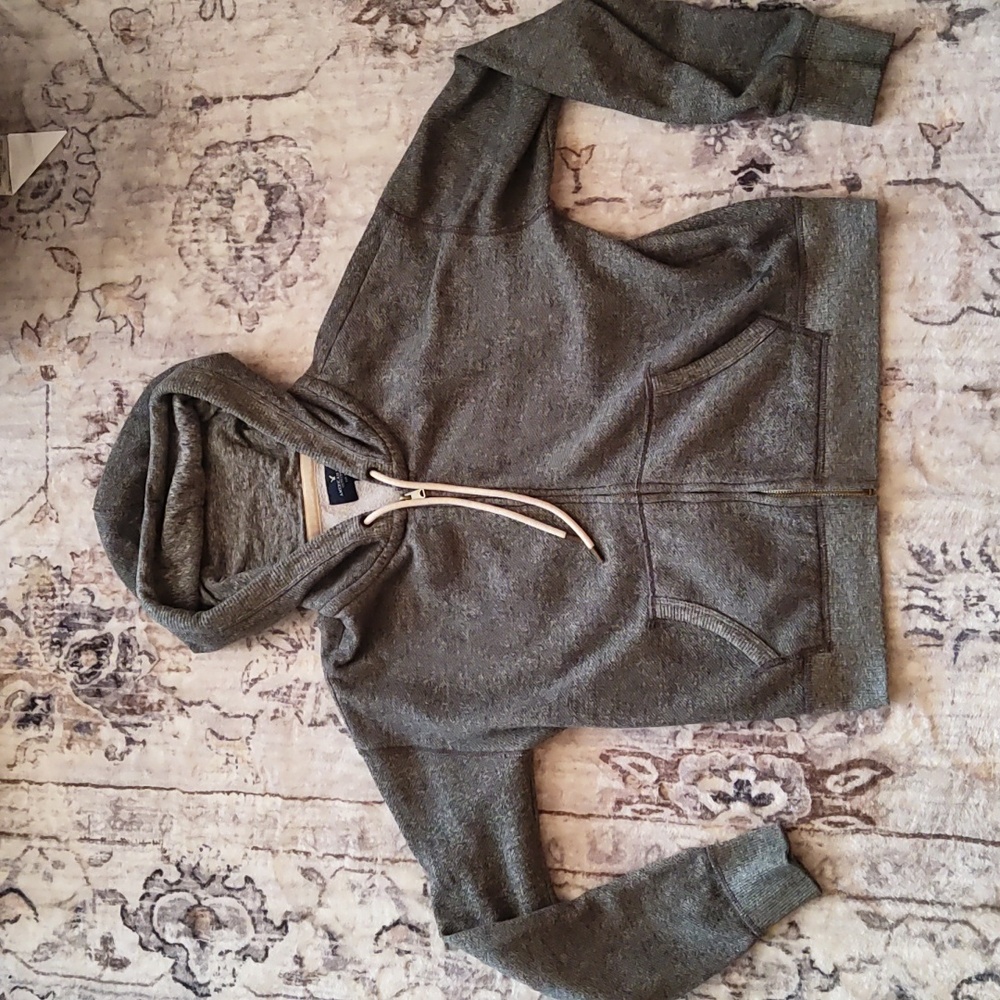 American eagle hooded zip up jacket